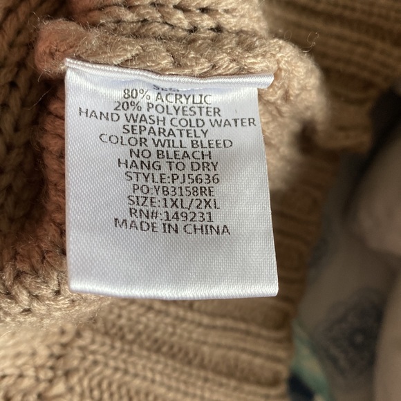 1X/2X sweater - Picture 7 of 7